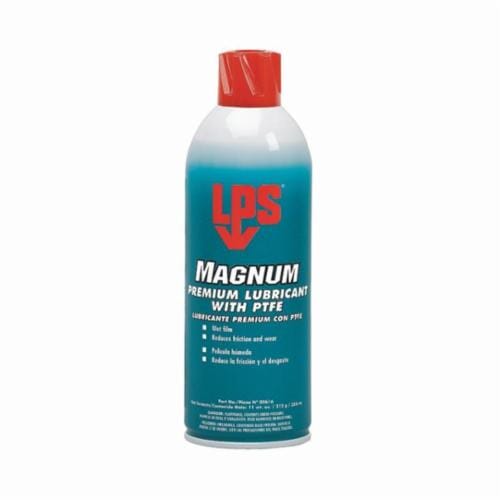 LPS® Magnum® 00616 Premium General Purpose Lubricant With PTFE, 16 oz Aerosol Can, Liquid Form, Brown, 0.85 to 0.87